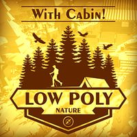 Lowpoly Nature With Cabin