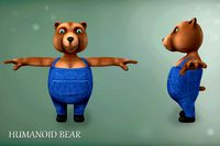 Humanoid Bear Character