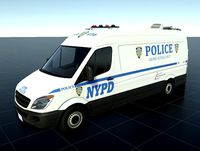 Low-poly Van NYPD