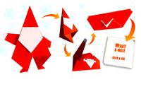 Animated Santa Claus Origami