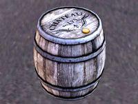 Rustic Wooden Barrel