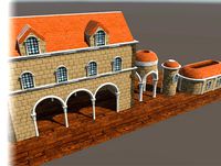 Modular Back drop Buildings