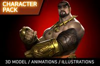 MMORPG Character Pack - Monk