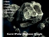 Low Poly  Meteor Pack