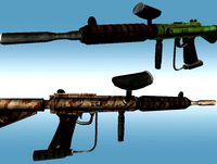 Cartoon Style Paintball Rifle