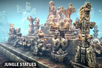 Jungle statues