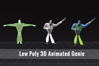 Low Poly 3D Animated Genie