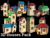 Stylized houses pack
