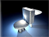 Low-Poly Sink and Toilet