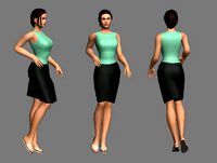 Modern Female Professional Secretary