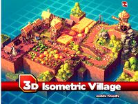Isometric Village 3d