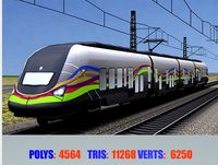 Lowpoly Train Hyperion