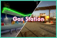 Countryside gas station