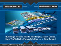 BasicTown - [MEGA PACK] 300+ Town LowPolyModels