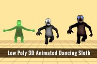 Low Poly 3D Animated Dancing Sloth