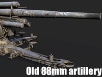 Old 88mm artillery