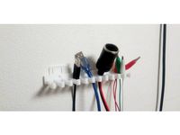 Cable hanger with stapler mounting method by blackboots