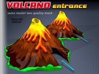 Toon Volcano Entrance