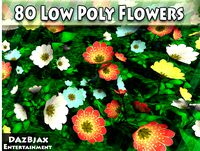 Low Poly Flowers Vol.1