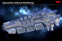 Spaceship Valkyrie Battleship