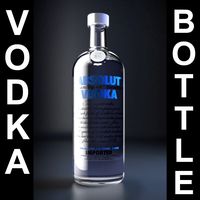 Vodka Bottle 3D Model