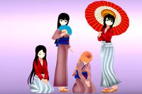 Kimono - Anime Girl Characters