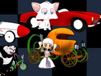 4 Cartoon Vehicles