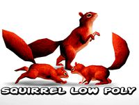 Low Poly Squirrel