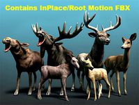 Forest Animal - Deer &amp; Moose Family Pack