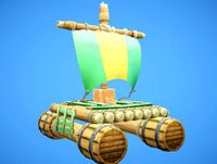 Raft Hand-Painted