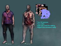Fat Zombie Male Character