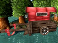 Hand Painted Merchant Cart