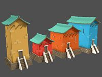 Low Poly Fantasy Houses