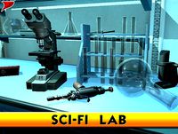 Modern Sci-Fi Modular Laboratory PBR &amp; URP