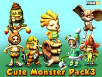 Cute Monster Pack3