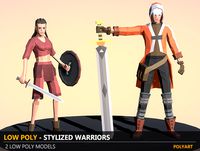 LOW POLY - Stylized Warriors