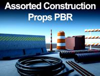 Assorted Construction Site Props PBR