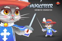 Musketeer animated character