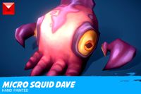 Micro Squid Dave - Hand Painted
