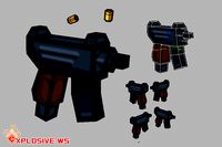 Cartoon Machine Pistol