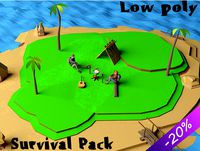 Low Poly Survival pack