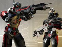 Rigged Low Poly Sci Fi Soldiers Pack