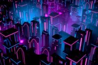 Neon Buildings