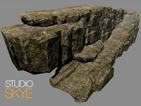 Modular Cliff Building Pack 2 - Tiers and Paths