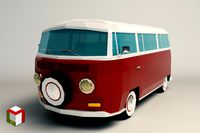 Low Poly Camper Van 02