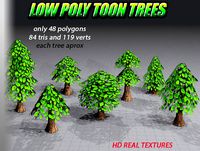 Low Poly Toon Trees