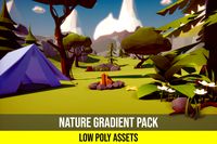 Low Poly Nature Gradient Pack