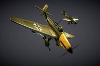 WW2 German Dive-Bomber JU87 Stuka