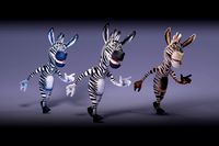 Toon Humanoid Zebra PBR