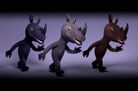 Toon Humanoid Rhinoceros PBR
